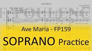 Poulenc / Ave Maria (Dialogue des carm&eacute;lites, FP 159) - Soprano practice