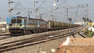 BTPN FREIGHT DEPARTING FROM NALLAPADU || BZA WAG-7 TWINS #28272 & #28464 || INDIAN RAILWAYS ||