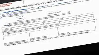 how to fill cuet undertaking admit card form