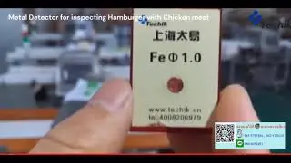 _TECHIK_ Metal Detector for inspecting Hamburger with Chicken meat