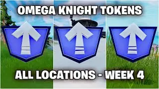 OMEGA KNIGHT LEVEL UP PACK QUESTS (WEEK 4)! All Token Locations (Map) [Fortnite Chapter 3, Season 2]