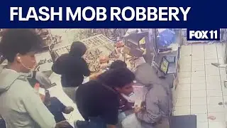 Flash mob targets 7-Eleven