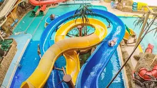 THUNDER FALLS Water Slides at Sandcastle Water Park