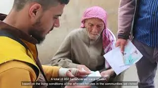 توزيع مواد غذائية في قرية الباسوطة
