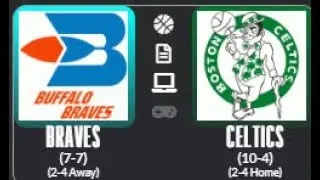 DD Sports: Pro Basketball: 77-78 Modern Replay: Buffalo (7-7) at Boston (10-4)
