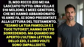 IL MIO RICCO ZIO MI HA LASCIATO TUTTO: UNA VILLA E $10 MILIONI. I MIEI GENITORI, CHE MI HANNO...