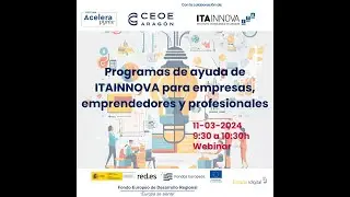 Oficina Acelera PYME: Programas de ayuda de ITAINNOVA para empresas, emprendedores y profesionales