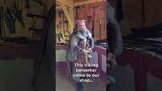 Viking Berserker with Archangel Steel Battle Axe at the Michigan Renaissance Festival