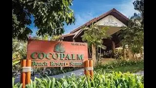 Welcome to the Coco Palm Beach Resort. Good Breakfast?  Mae Naam Beach, Koh Samui, Thailand.