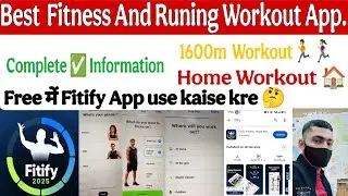 Best Running Workout and Fitness app | Free me fitify  app use kaise kre🤔 | Step by step ✅