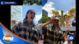 Paso a paso de Galilea Montijo en la marcha del orgullo LGBT+ | Hoy