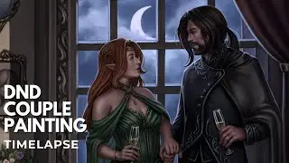 D&D Couple Painting Timelapse - New Year&rsquo;s Banquet