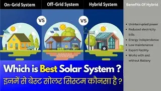 Ongrid, Offgrid & Hybrid | कोन्सा सौलर सिस्टम आपके लिए सबसे अच्छा है |