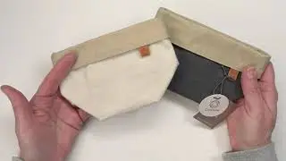 Carefully Crafted Waxed Canvas Bins Are Handy