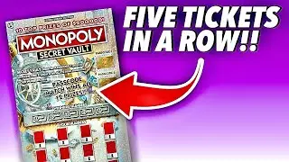 5X MONOPOLY SECRET VAULT Scratch off Tickets! Pennsylvania Lottery
