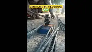 Unbelievable Steel Bar Cutting Skills 🔥 | Extreme Metal Cutting Precision#trandingshorts