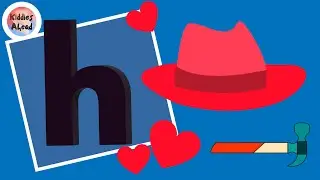 Learn Letter H | Learn to Read, Write and Draw | Educational Video | kiddies Ahead