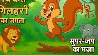   Funny 😆😂Hindi Cartoon Story for Kids | Chinki Squirrel Adventure #viral 