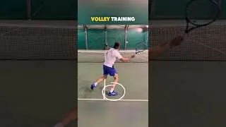 Tennis Forehand & Backhand Volley Training 🔥🎾 #tennis #tennispractice #tennisplayer #tennisshorts