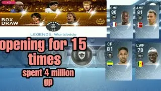 Legends: Worldwide pack opening for 15 times || got thunder bb's || spended upto 4 million gp