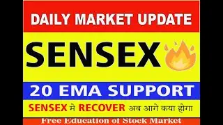 Sensex Recovery from Support | EMA Strategy🔥