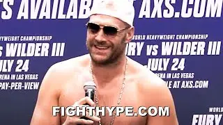 TYSON FURY FIRST WORDS FOR DEONTAY WILDER IN PERSON SINCE ALLEGATIONS: 