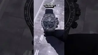How DiW ALL BLACK Dial Rolex Daytona Transformed This Man's Style! 🏴&zwj;☠️ #shorts #wristwatch
