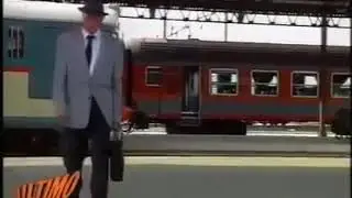 Passeggero  appeso al treno