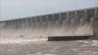 The Keystone Dam, 5-25-2019 ALL FLOOD GATES OPEN 2019