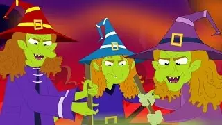 flying witches | halloween song | scary rhymes | kids songs | nursery rhymes