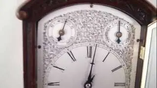 Antique Victorian mahogany bracket clock
