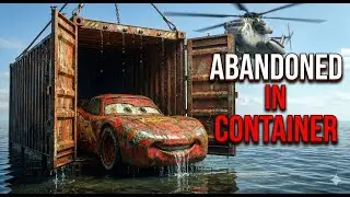 Abandoned in a Sunken Container | Restoring Lightning McQueen (ASMR) 🛠
