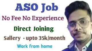 ASO work from home job #remote job