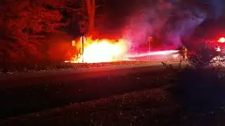 Car burnt up in Cape Colony last night. 