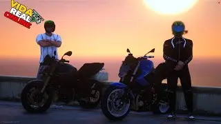 GTA 5 VIDA REAL | NOSSO PRIMEIRO ROLE COM A NOSSAS  MOTO NOVA #17