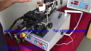 Big toroid coil winding machine winds 1.2mm heavy wire on large core (SS900B8-10)