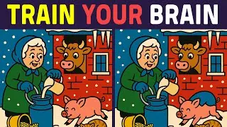 Spot the Difference Puzzle Fun for Brain Training #380