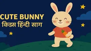 Cute Bunny Kids Hindi Song - Nursery Poem For Kids - Baby Bedtime Moral Story