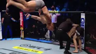 Michael Chandler nailing his backflip before Charles Oliveira fight