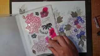 FLORAL whole sheet STAMPING with HAPPINESS ABOUNDS and FRAMED OCCASIONS #artfulstampin #stampinup