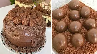 Most Satisfying Chocolate Cake Decorating Compilation | So Yummy Desserts Chocolate
