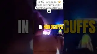 I&rsquo;m NOT Arrestable!&rdquo; 😳 Tesla Driver&rsquo;s Insane DUI Arrest Caught on Bodycam 🚔