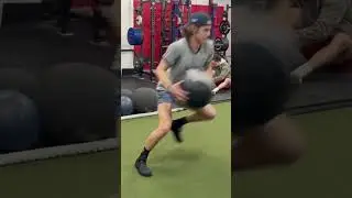 LEG POWER 💥 Med Ball Skater Jumps #shorts