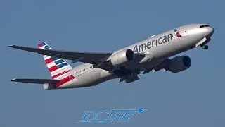 American Airlines Boeing 777-223/ER 07C Takeoff - Frankfurt am Main EDDF/FRA
