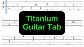 Titanium - Guitar Tab Solo - Fingerstyle Guitar Tutorial