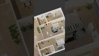 A 3d  view of a villa #homearchitecture  #housearchitecture please subscribe and support