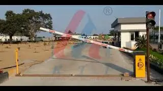 KTI How To Working of Weigh bridge Boom Barrier with traffic light.