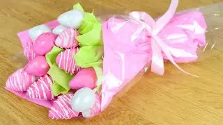BUQUÊ DE MORANGOS E CHOCOLATE PARA O DIA DAS MÃES | CAKEPEDIA