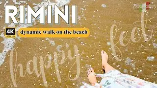 Rimini Italy 2025 happy feet walking tour on the beach