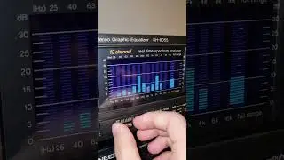 Technics Stereo Graphic Equalizer - SH-8055 from 1983. With a 12 channel Blue spectrum analyzer!